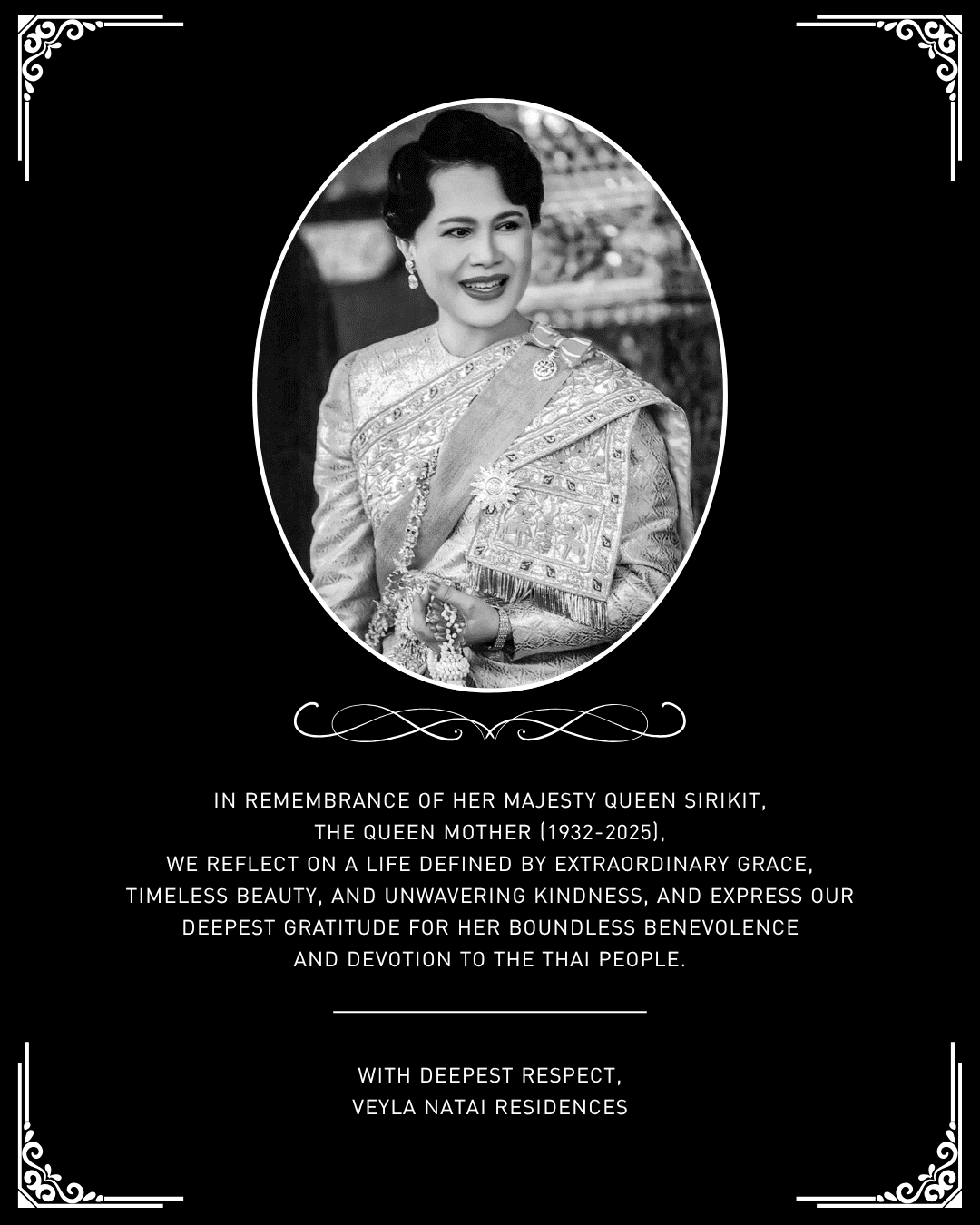 In Remembrance of Her Majesty Queen Sirikit